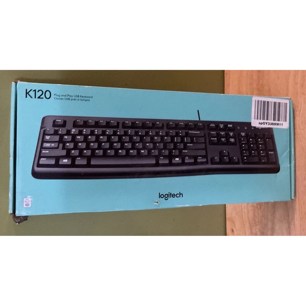 Logitech‎ K120 Plug And Play USB Keyboard, Black